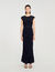 Robe longue drapée 