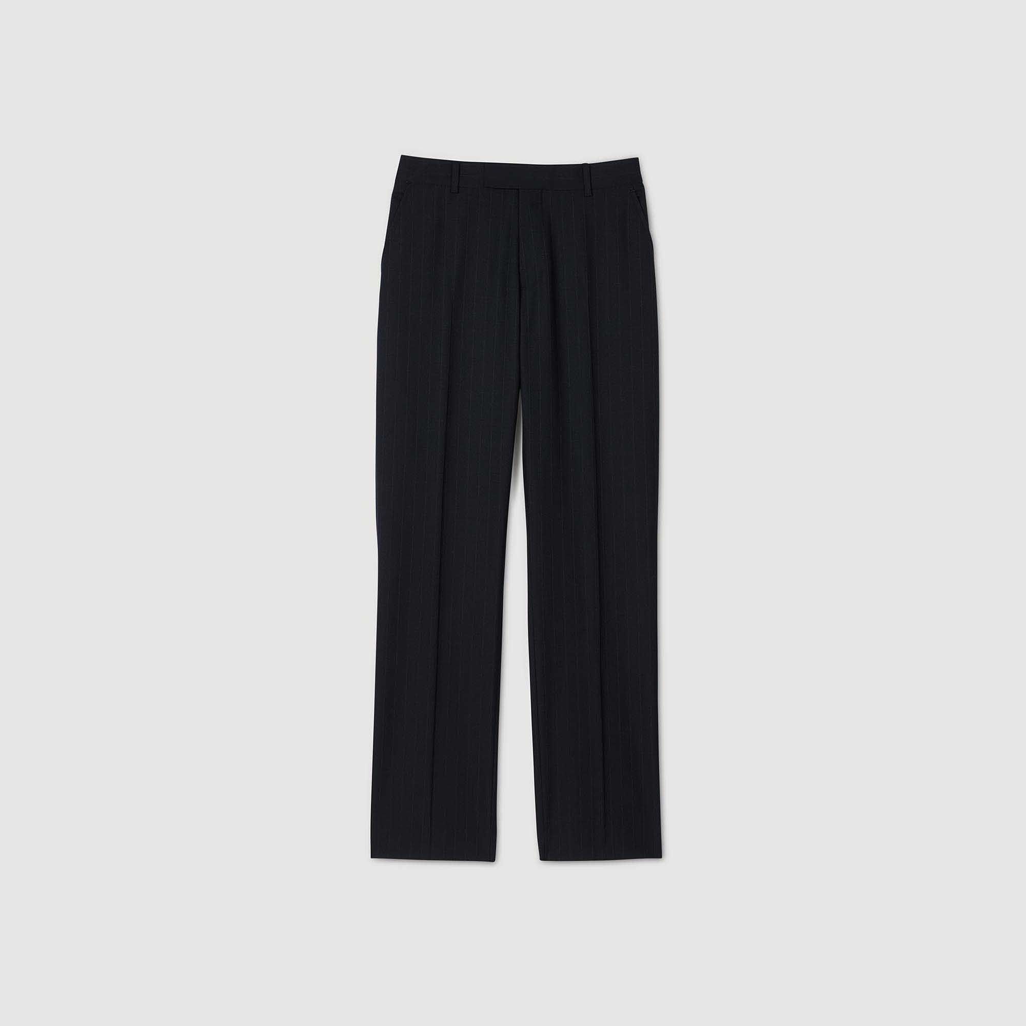 Pantalon à plis creux