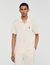 Polo à logo cuir