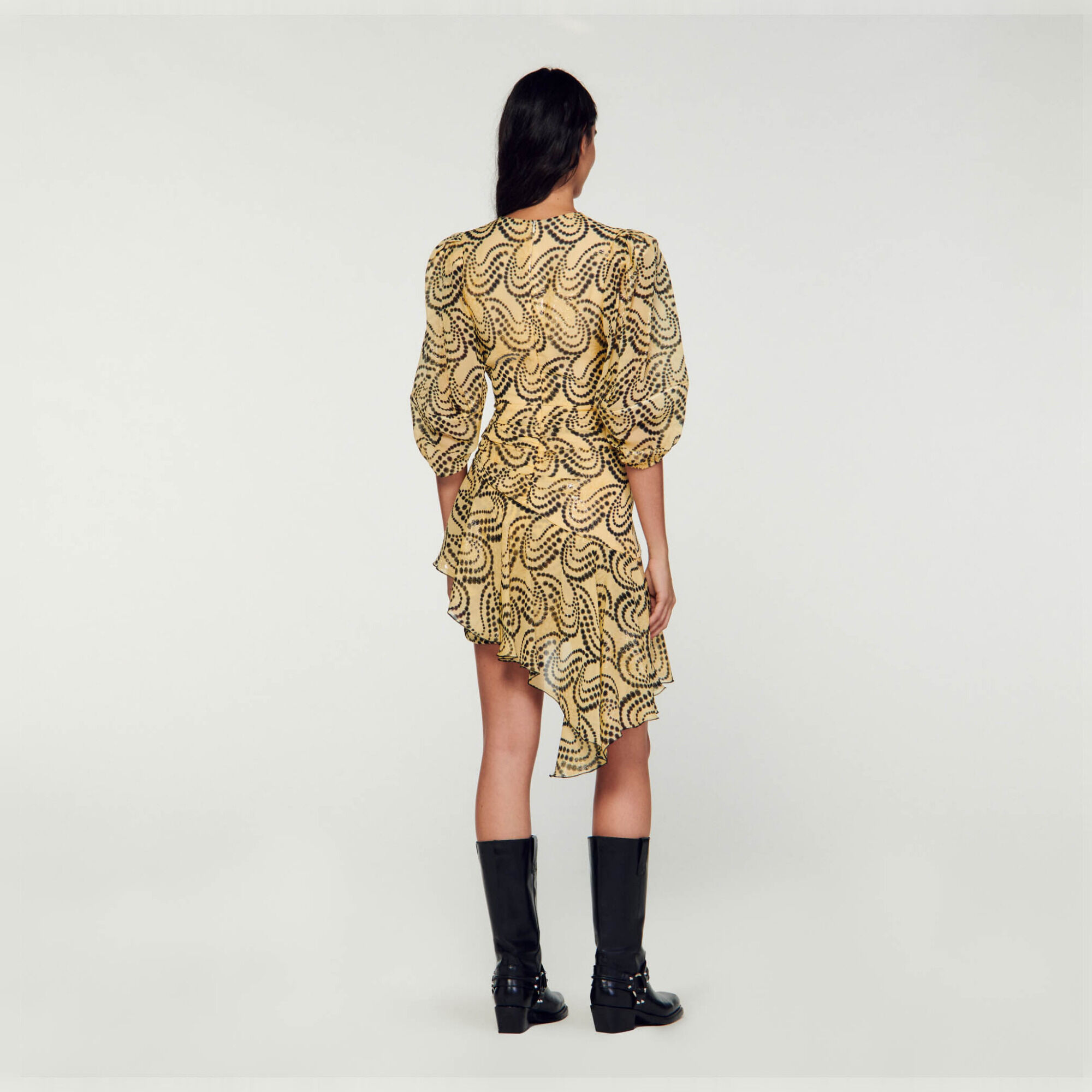 Robe asymétrique imprimé Paisley