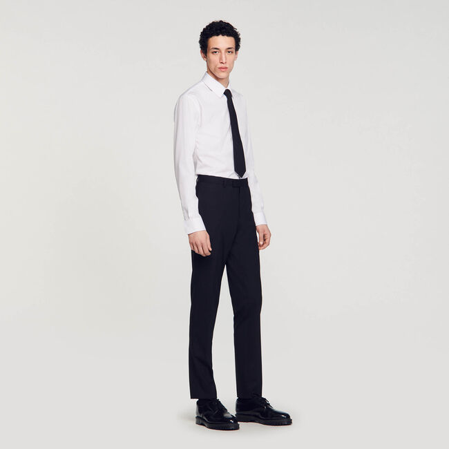 Pantalon de costume à coupe classique