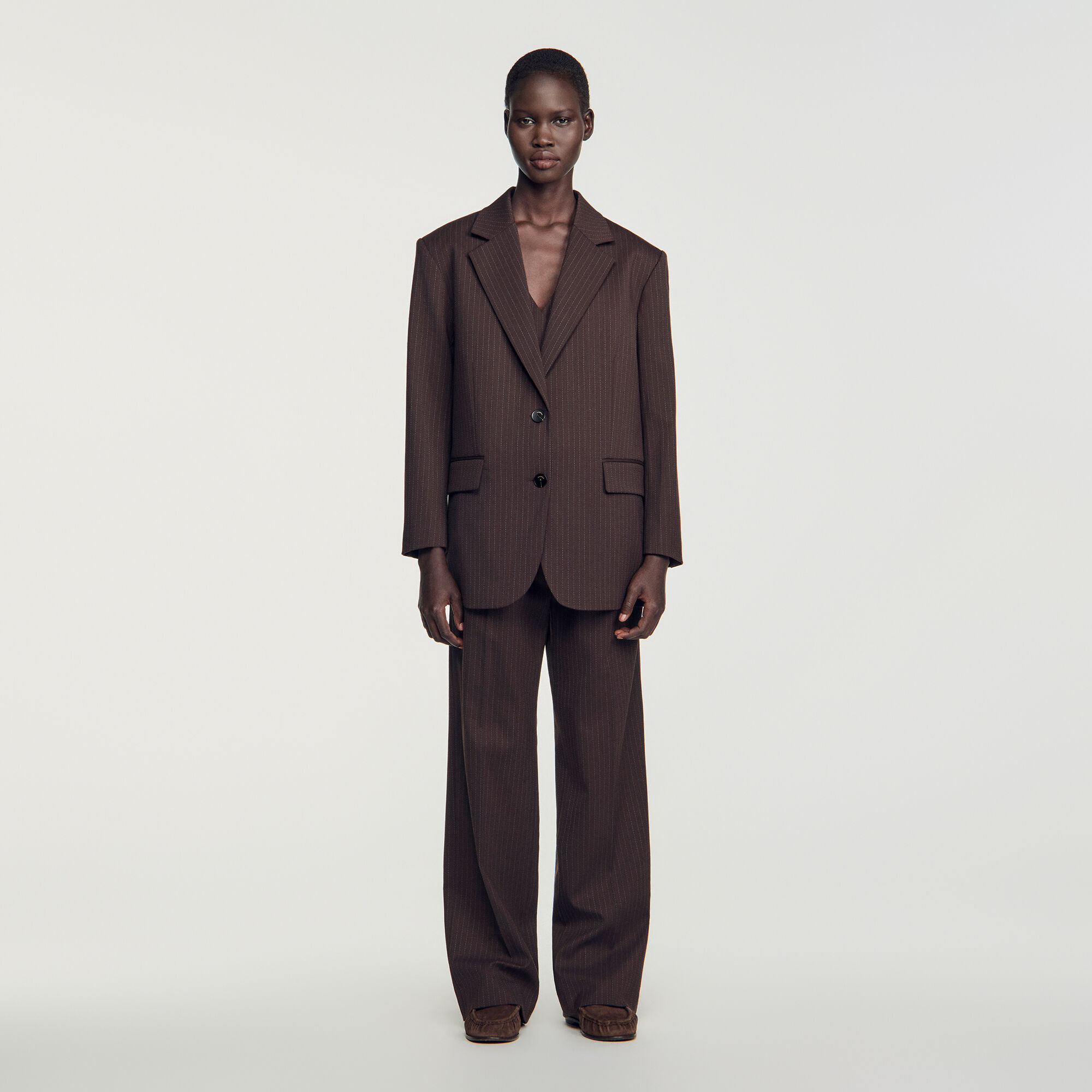 Veste de tailleur &agrave; rayures