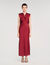 Robe longue à col V