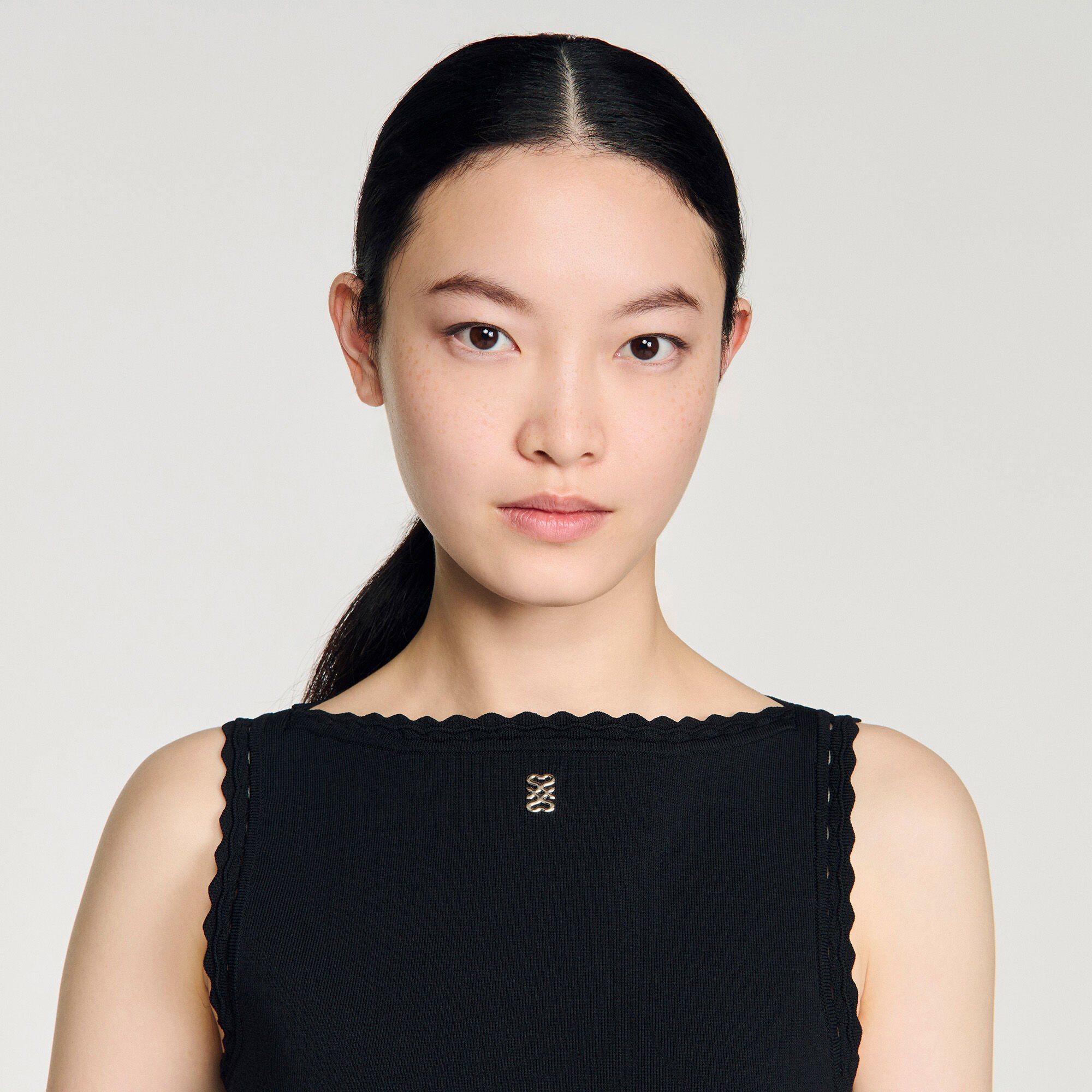 Robe courte bicolore