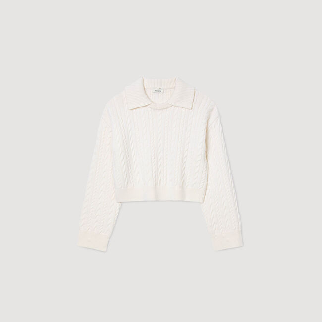 Pull à col vareuse