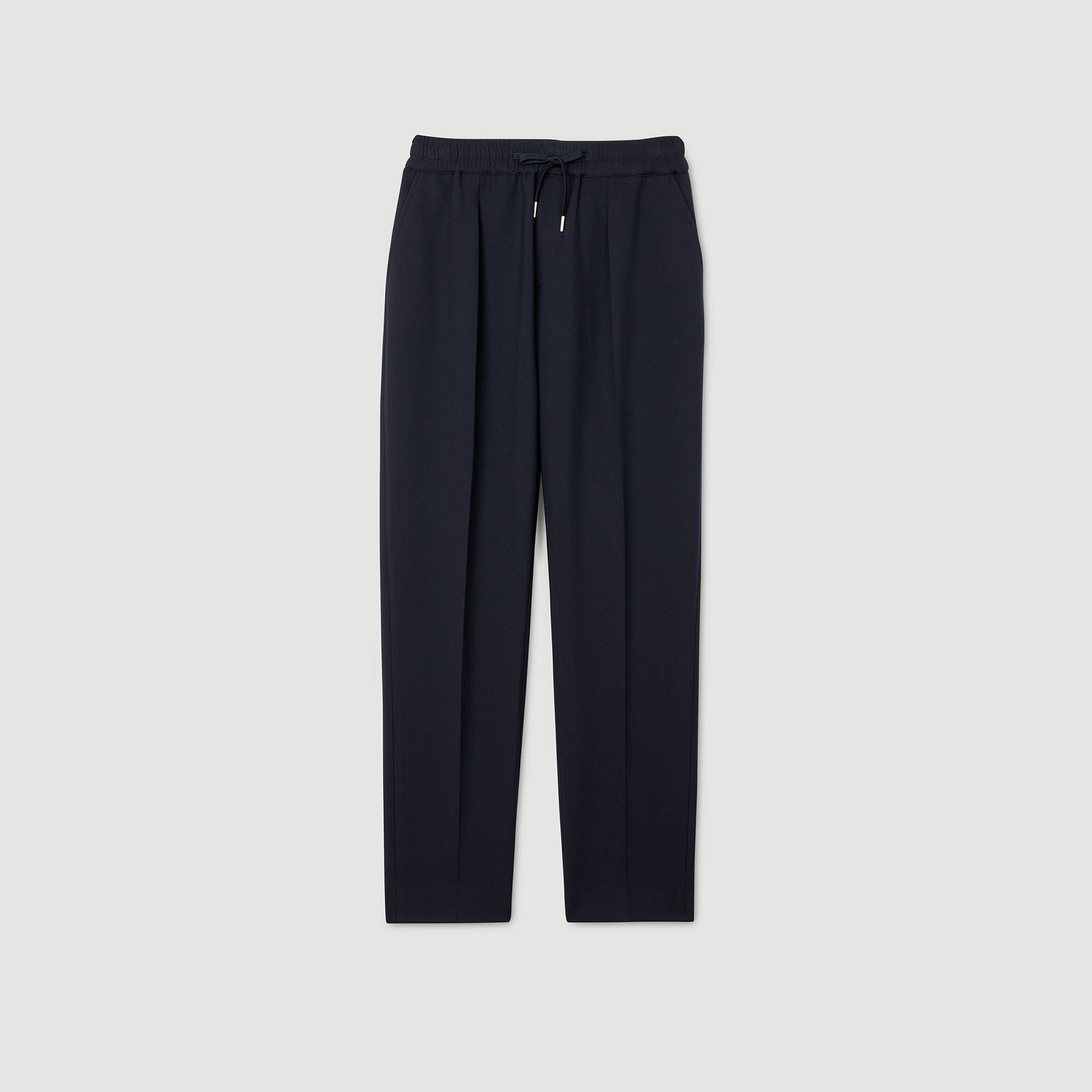 Pantalon droit élastiqué
