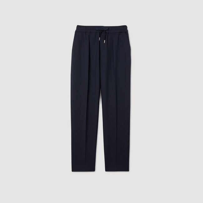 Pantalon droit élastiqué