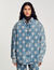 Blouson surchemise en jean étoiles