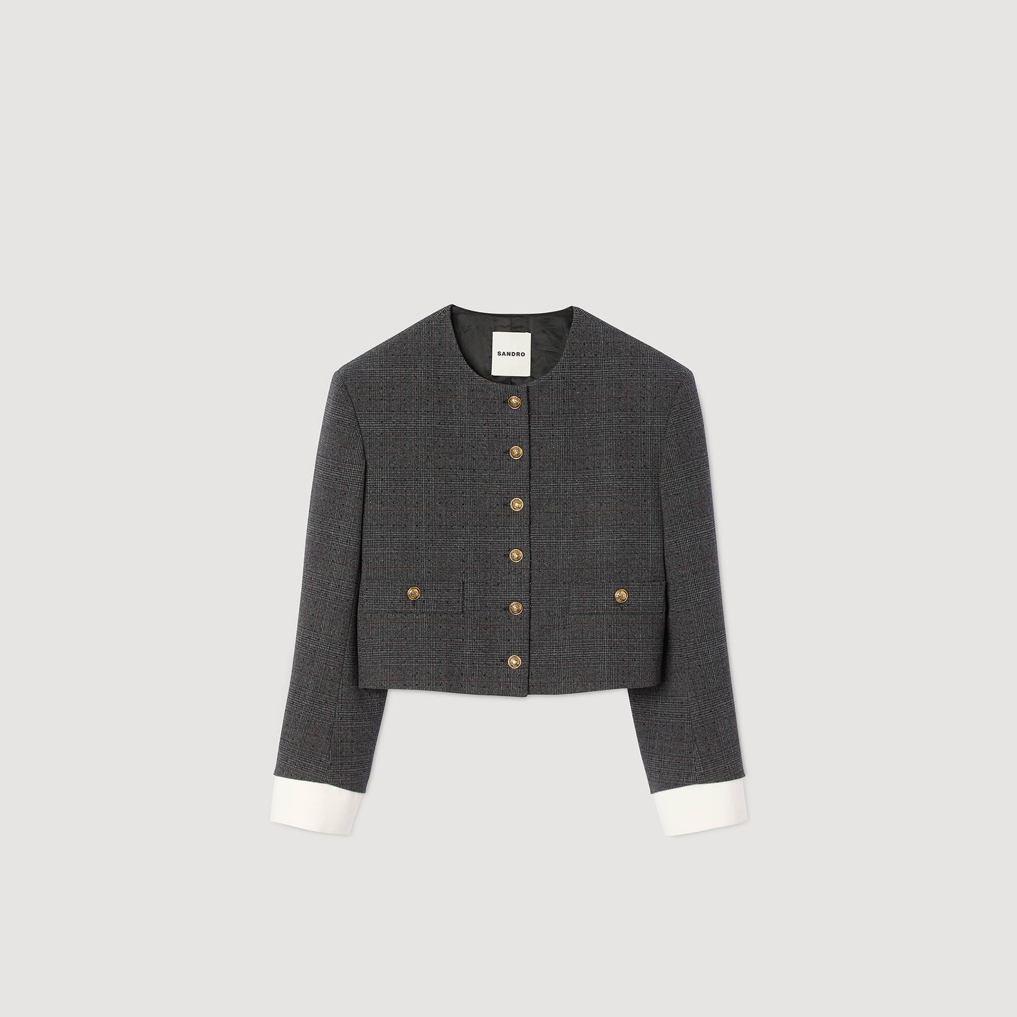 Veste de tailleur strassée