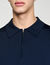 Polo en maille à col zippé