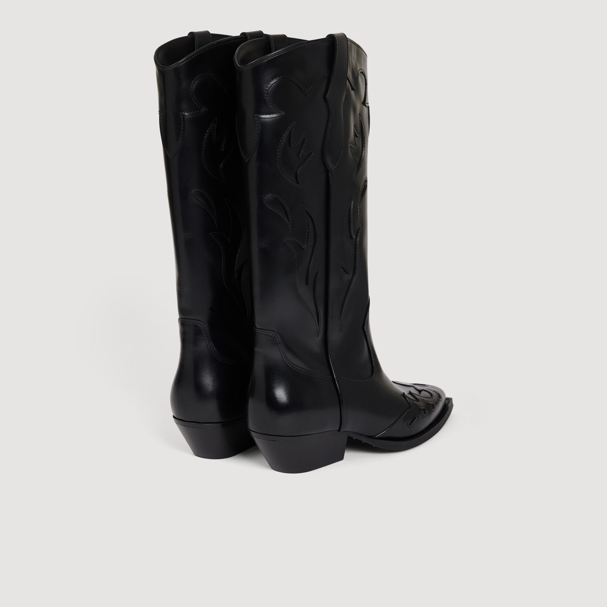 Bottes santiag en cuir 