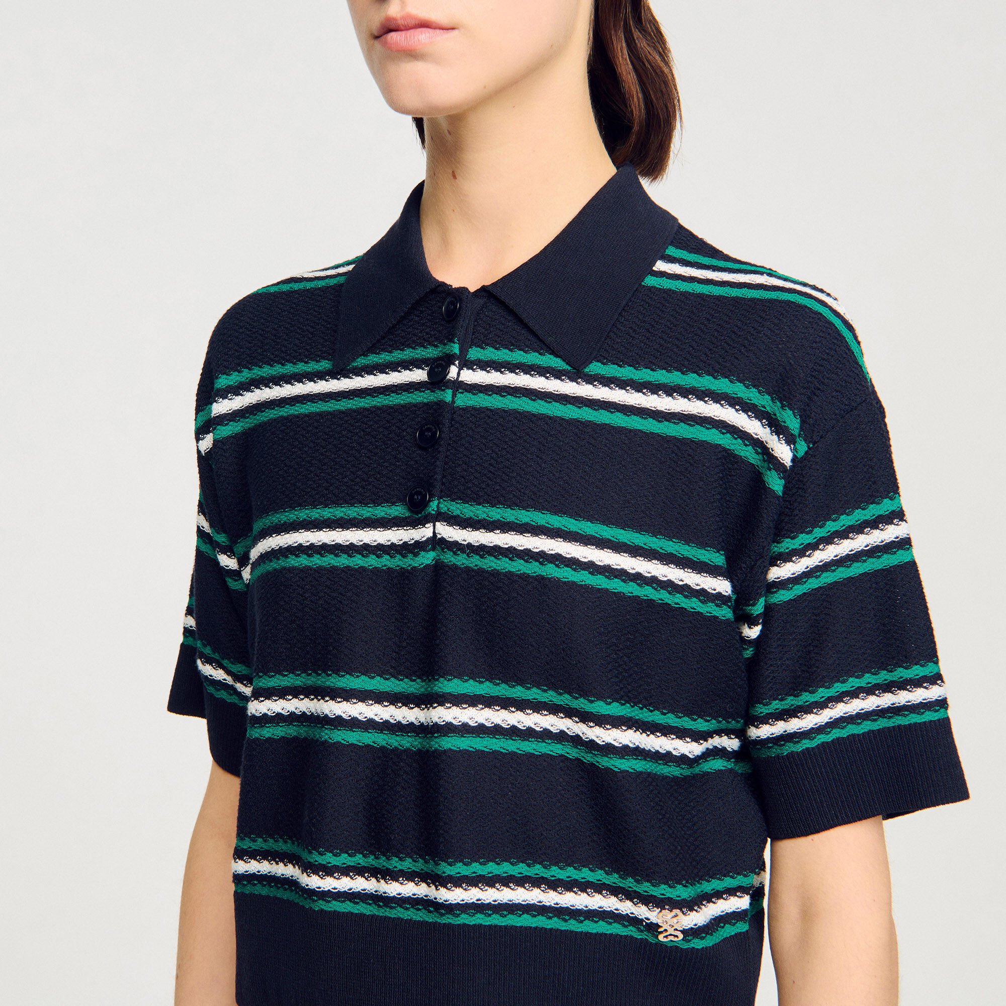 Pull à col polo