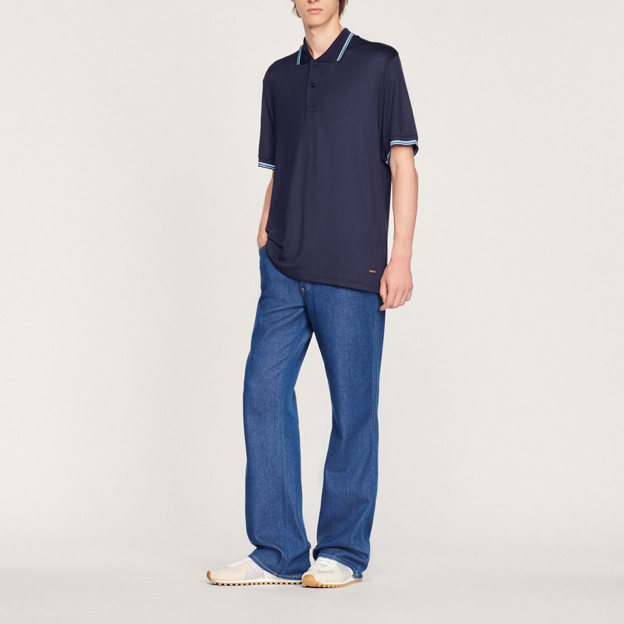 Polo à liserés