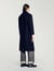 Manteau long en laine mélangée