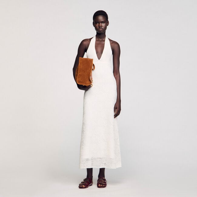 Robe longue en maille