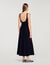 Robe longue à perles