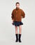 Blouson en daim oversize