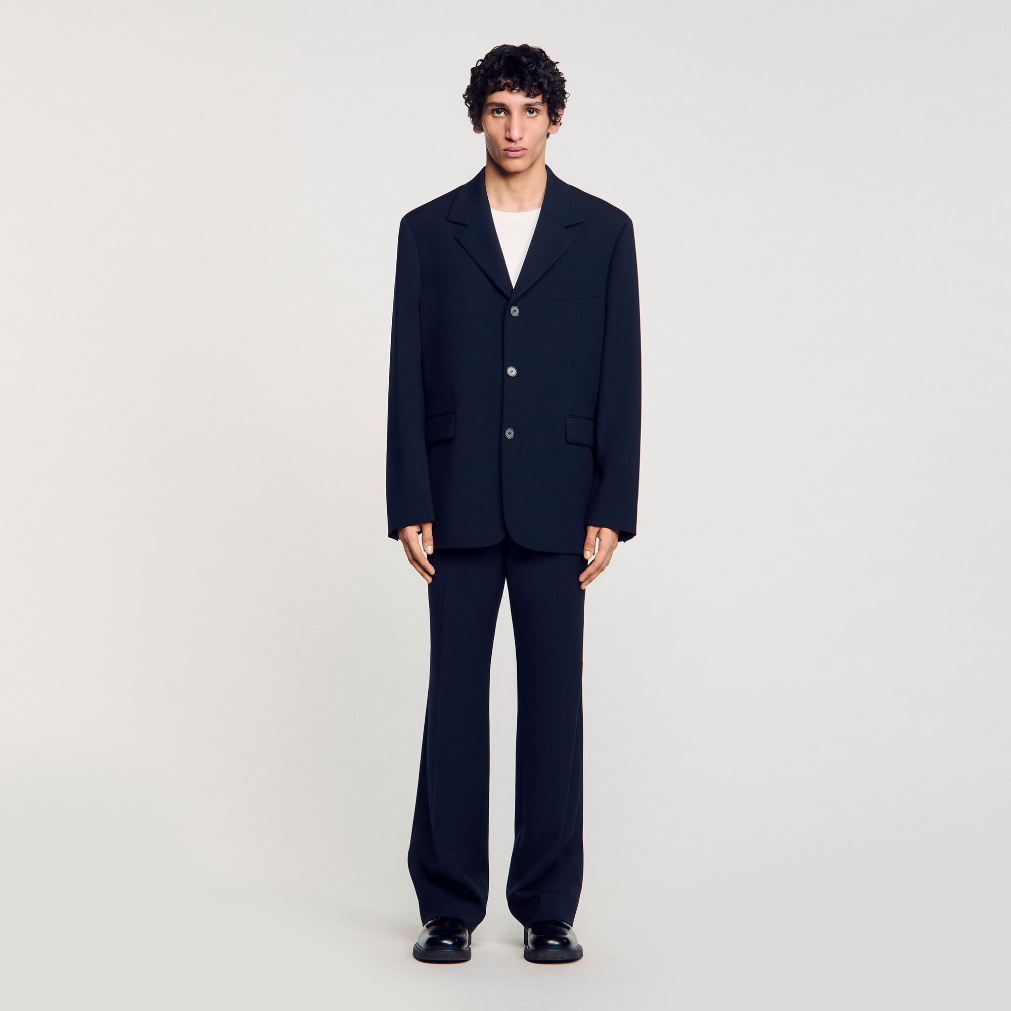 Veste de costume oversize en laine