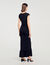 Robe longue drapée 