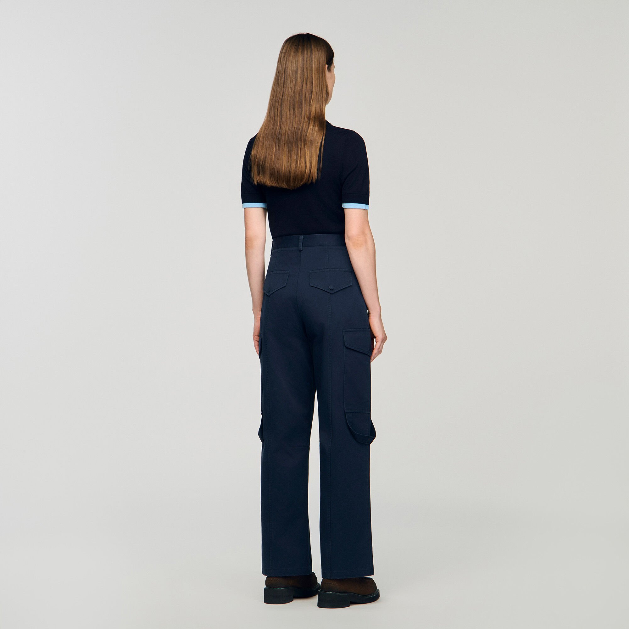 Pantalon cargo en denim