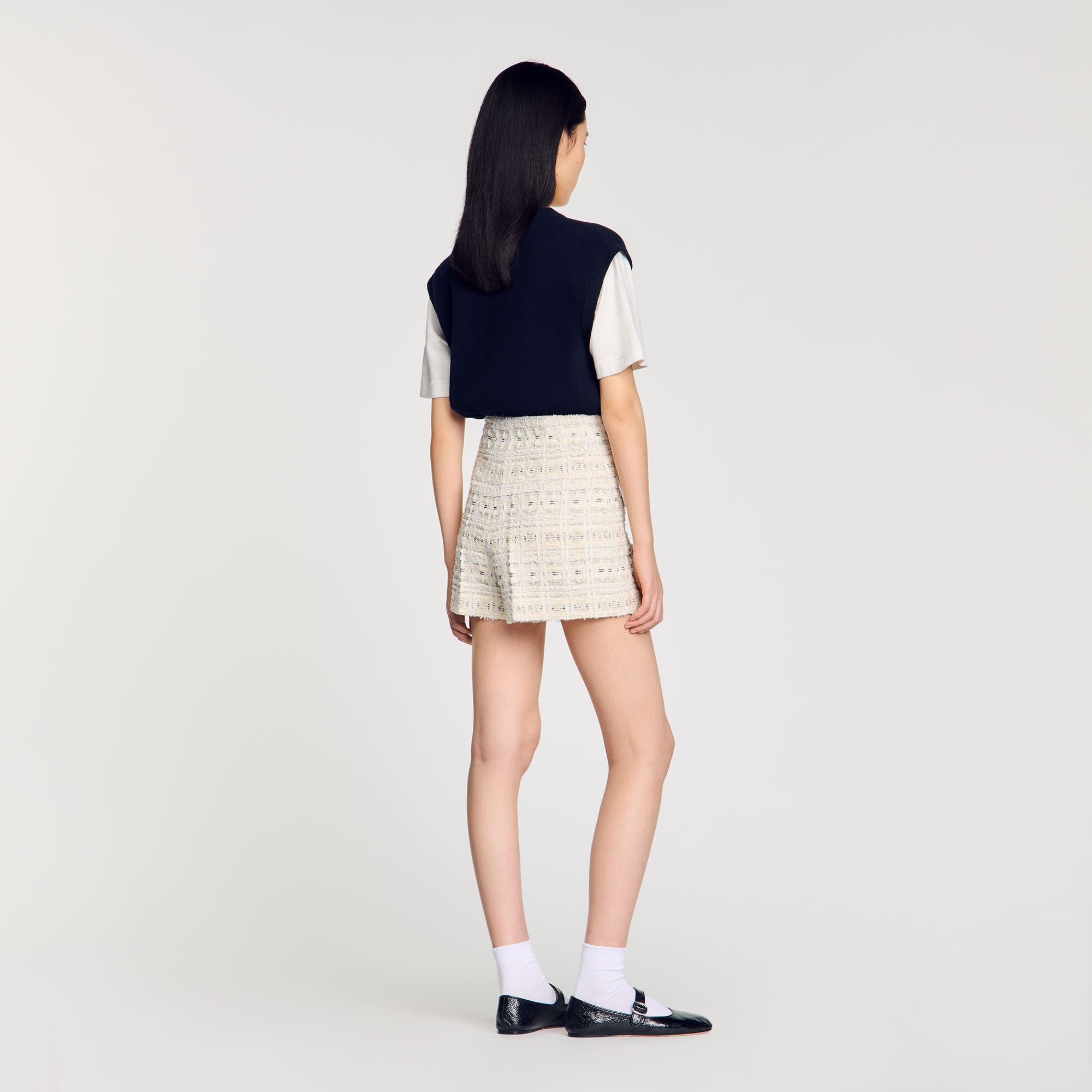 Short en tweed fantaisie