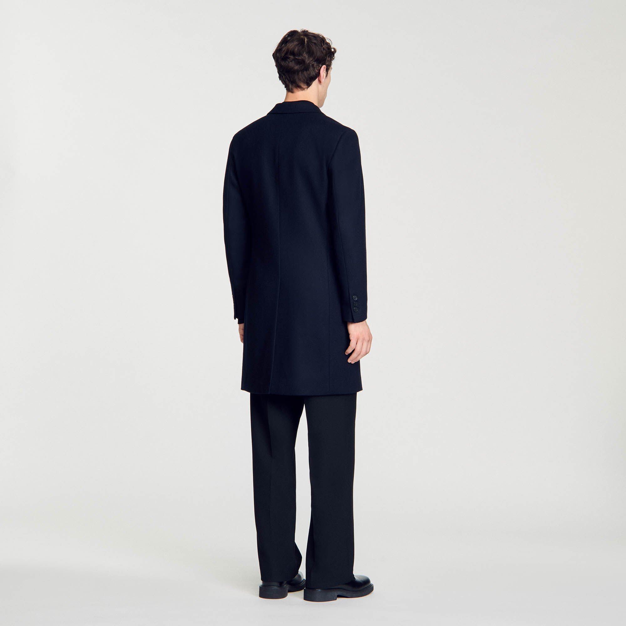 Manteau en laine et cachemire