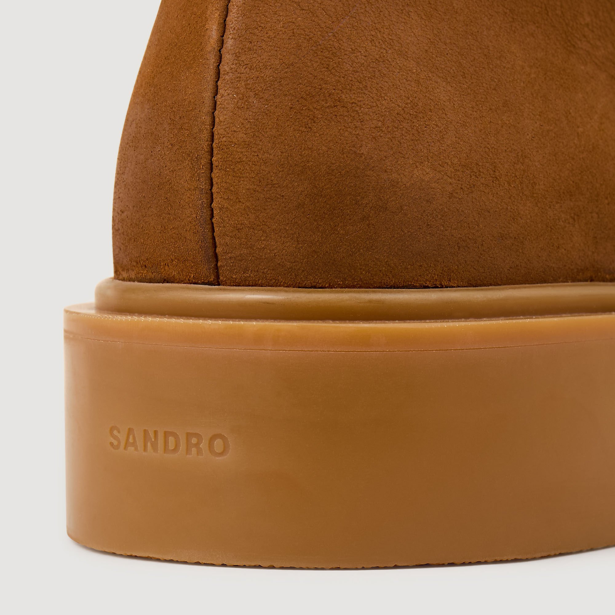 Bottines en nubuck et cuir