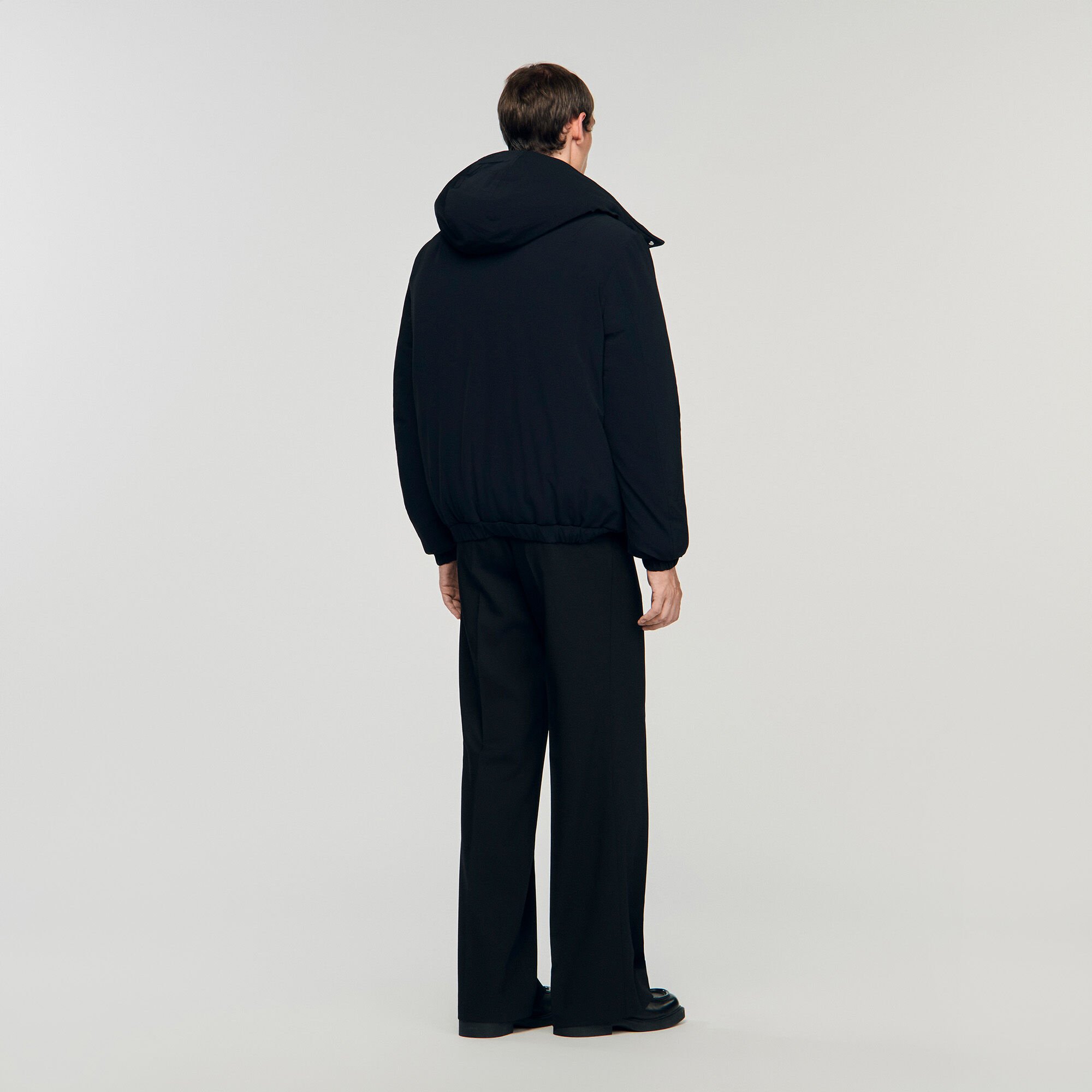 Doudoune avec col montant capuche