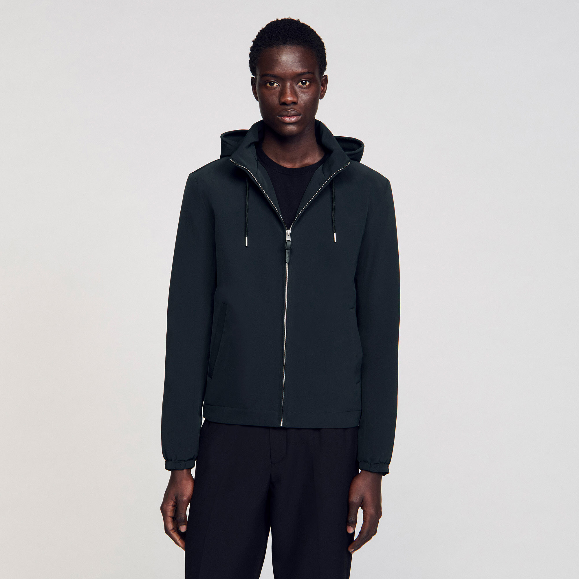 Blouson zippé à capuche