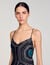 Robe longue en soie imprimée