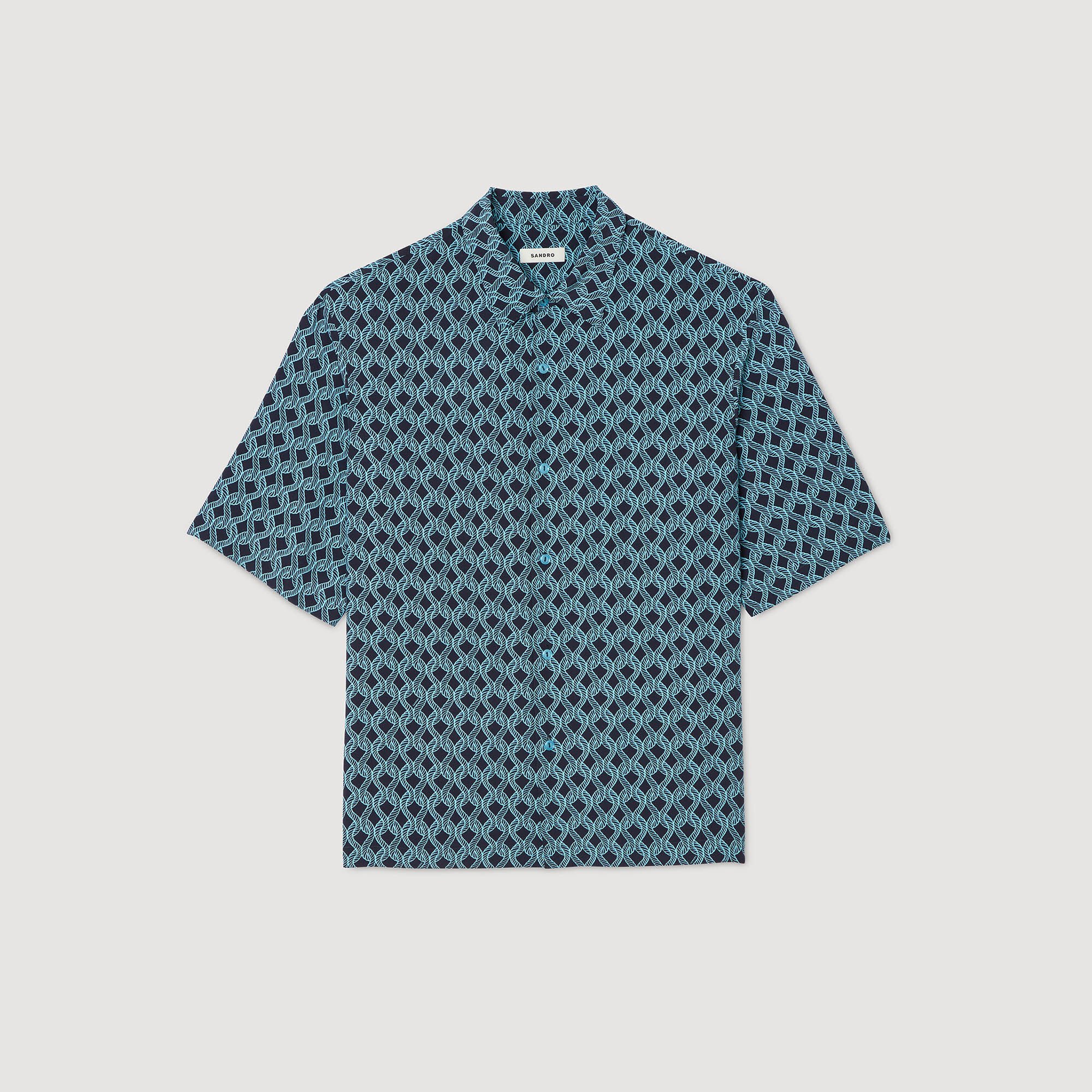 Chemise à imprimé corde