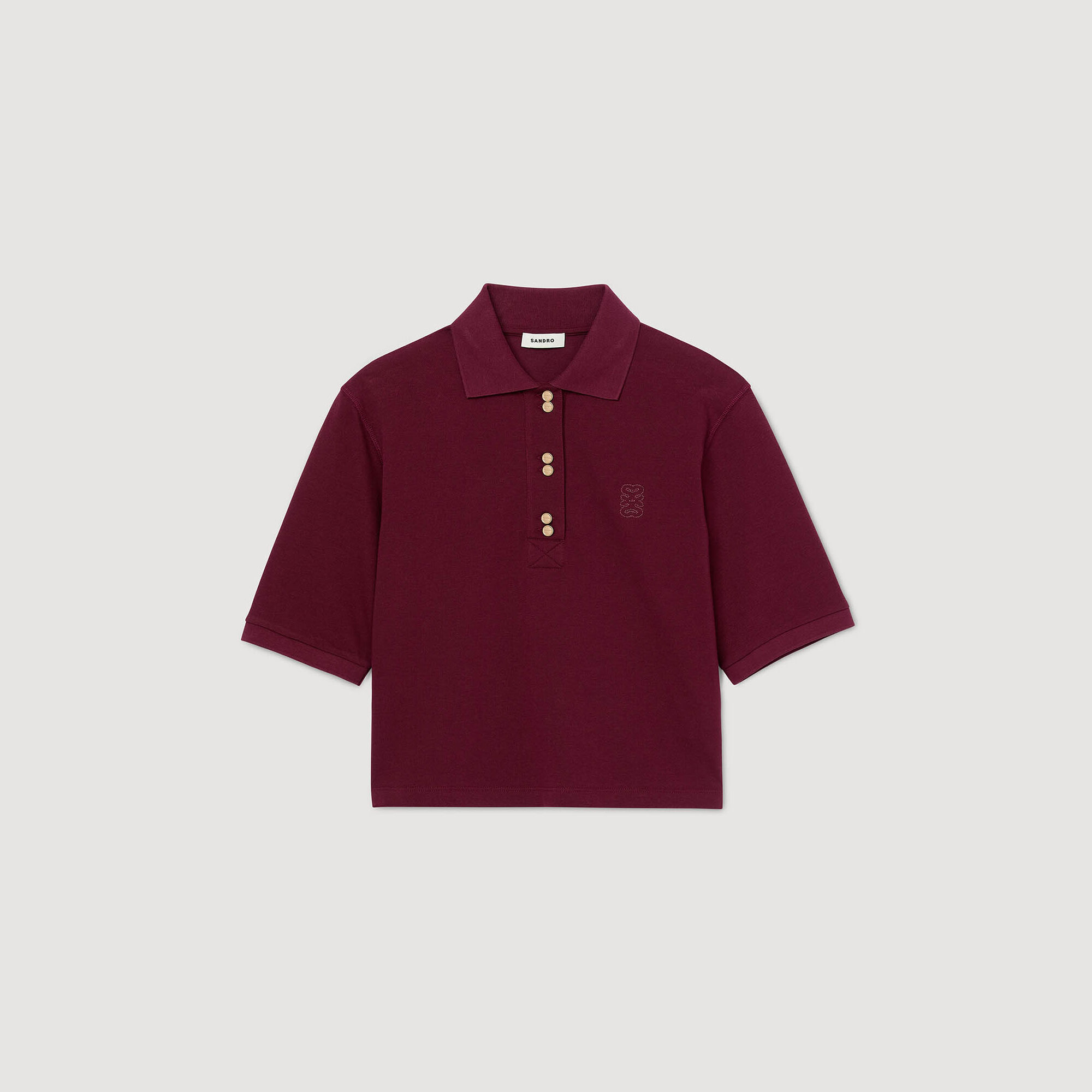 Polo à boutons fantaisie