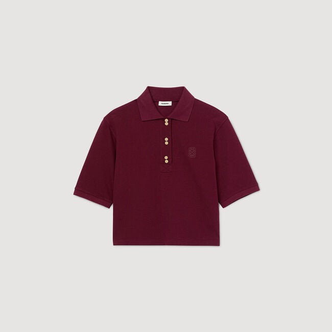 Polo à boutons fantaisie