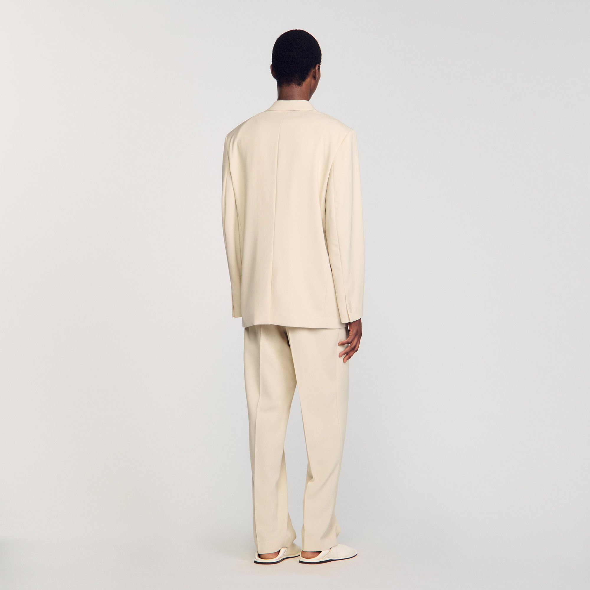 Veste de costume oversize en laine
