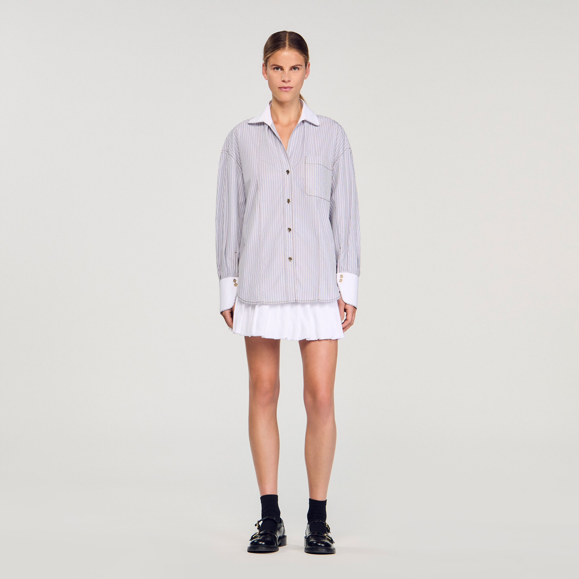 Chemise oversize rayée