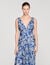 Robe longue &agrave; imprim&eacute; floral 
