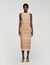 Robe longue en maille fantaisie