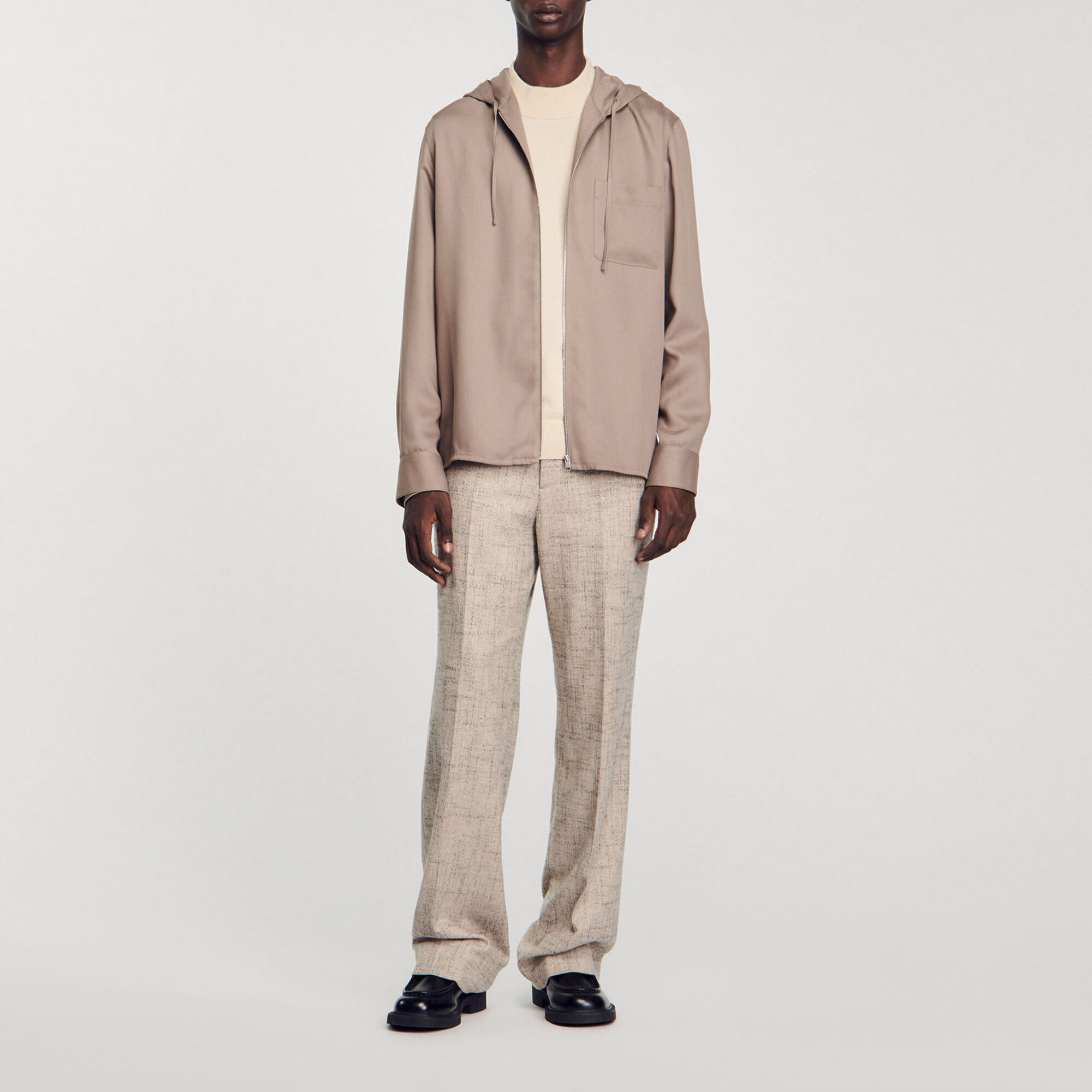 Chemise &agrave; capuche - Homme | Sandro Paris