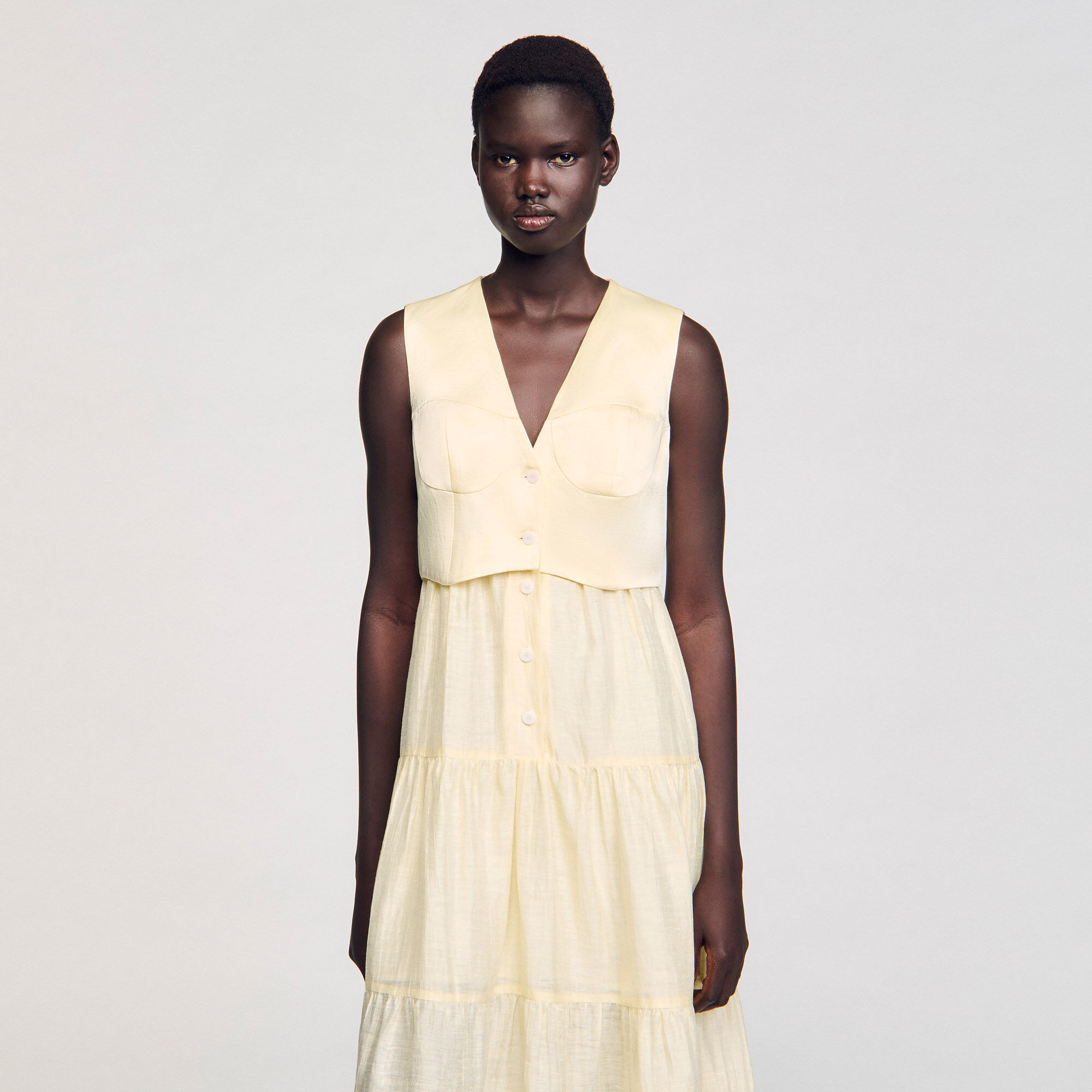 Robe longue en lin 