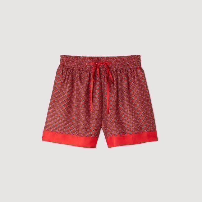 Short imprimé foulard