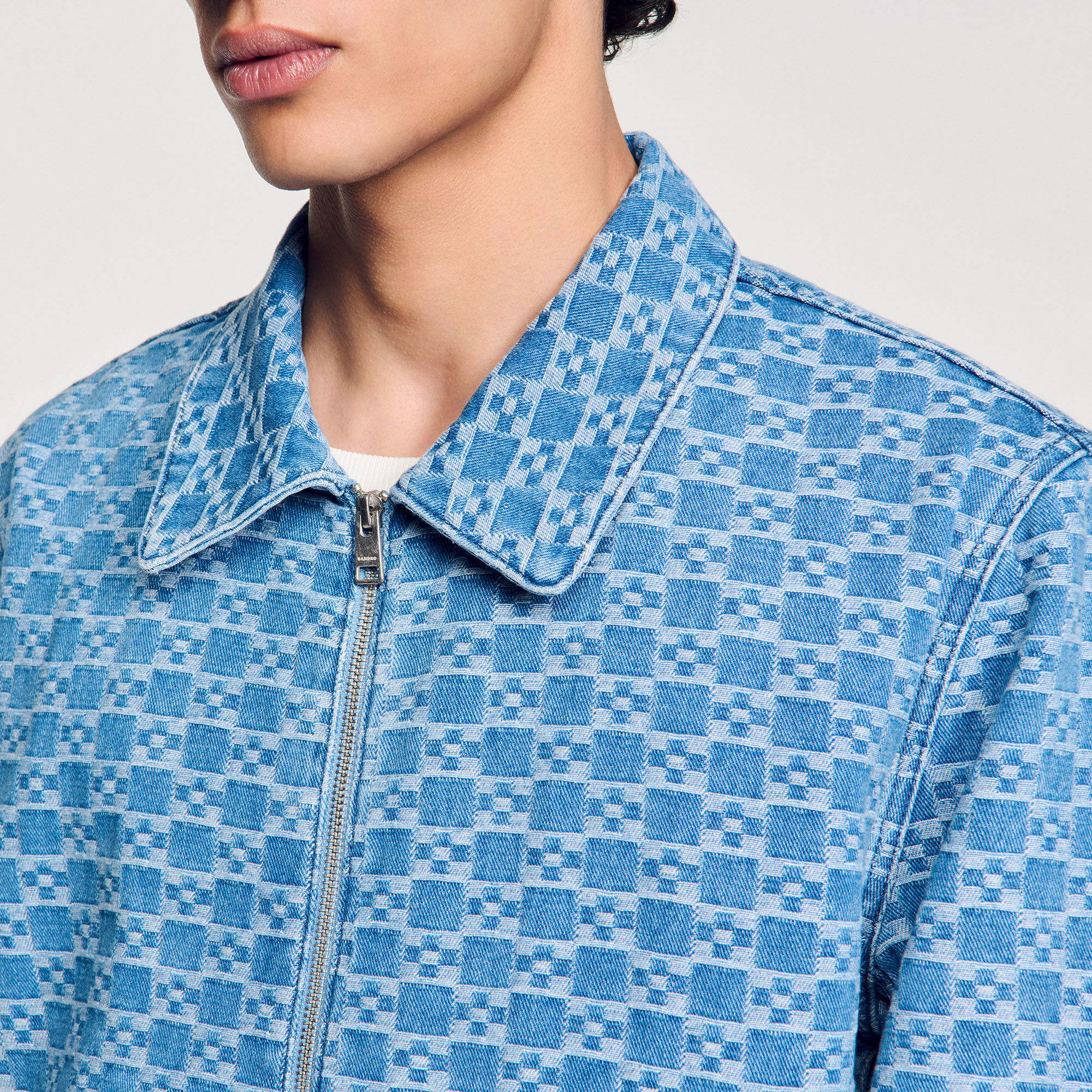 Veste en jean square cross