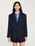 Veste de costume oversize en laine 