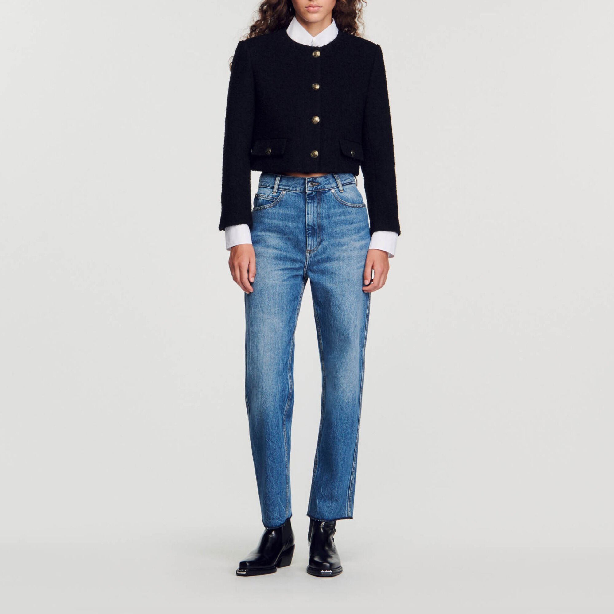 Veste courte bouclée