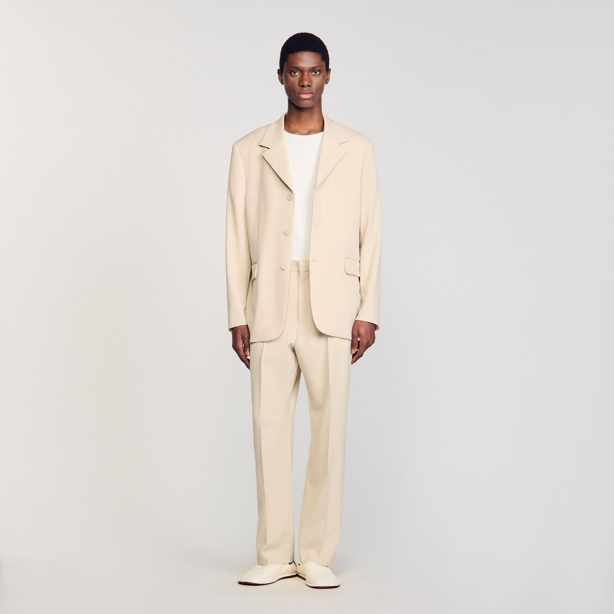 Veste de costume oversize en laine