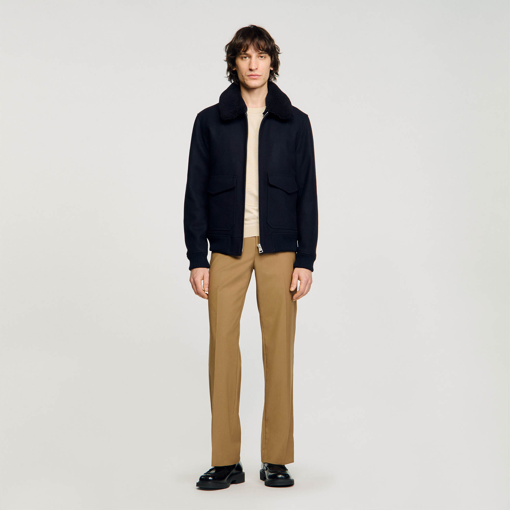 Blouson aviateur zippé