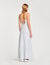 Robe longue rayée à bretelles