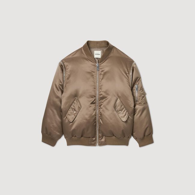 Blouson bomber satiné 