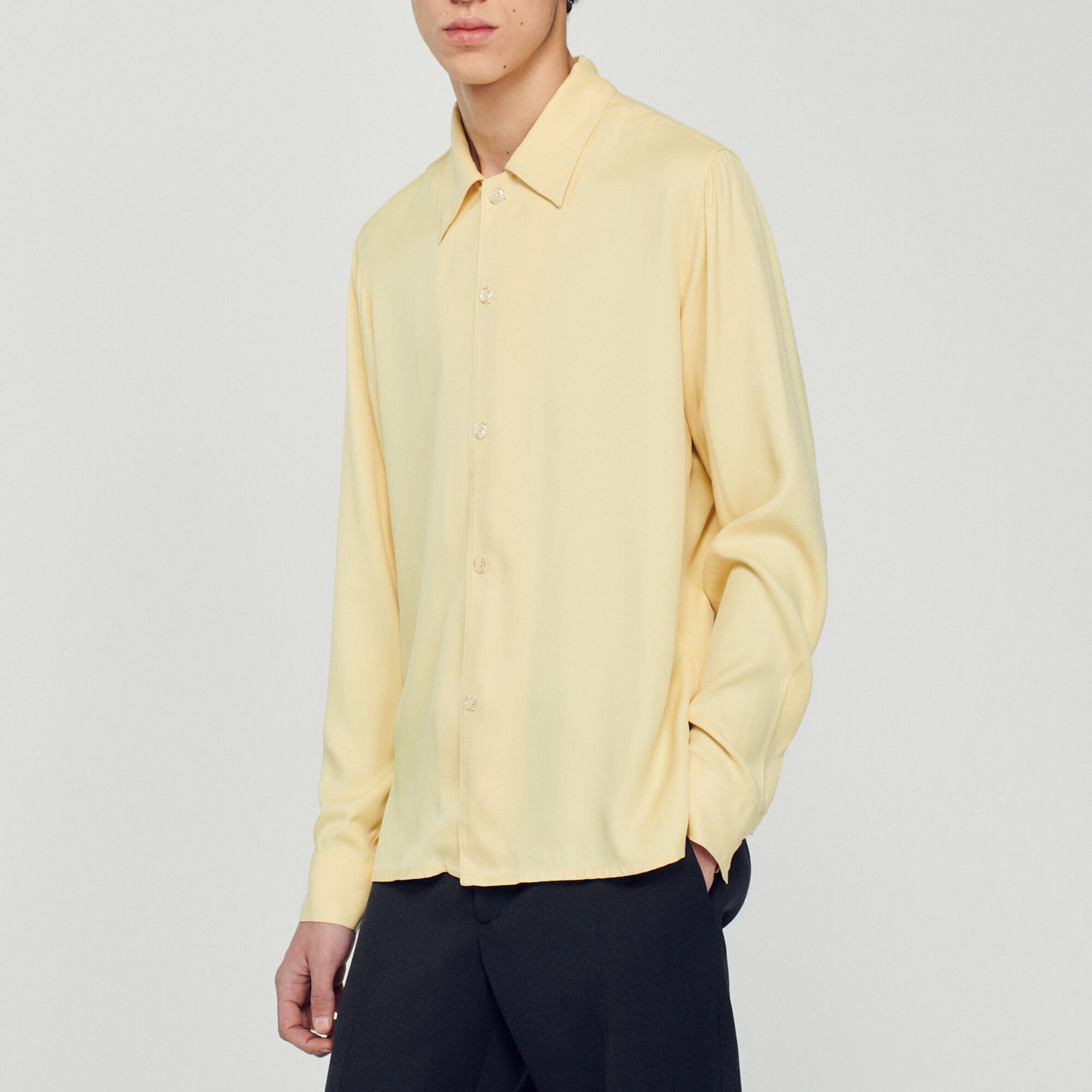 Chemise fluide col requin Homme