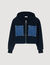 Sweatshirt en maille et denim