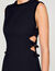 Robe courte à découpes